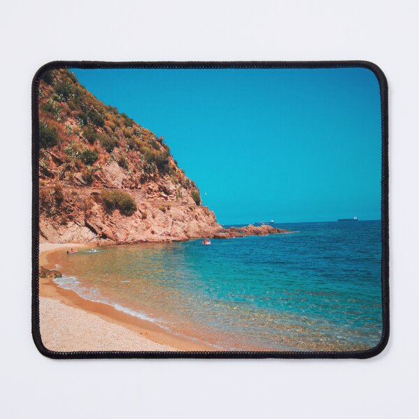 Item preview, Blue ocean summer beach calm waves  designed and sold by anisbbmbrush.