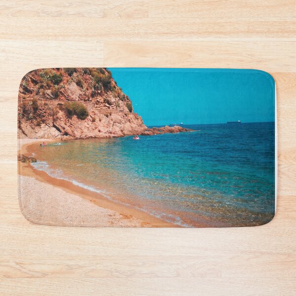 Item preview, Blue ocean summer beach calm waves  designed and sold by anisbbmbrush.