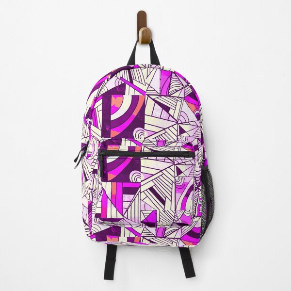 Item preview, Colorful Lines and Shapes - Purple, Violet, Ivory designed and sold by Jasrese.