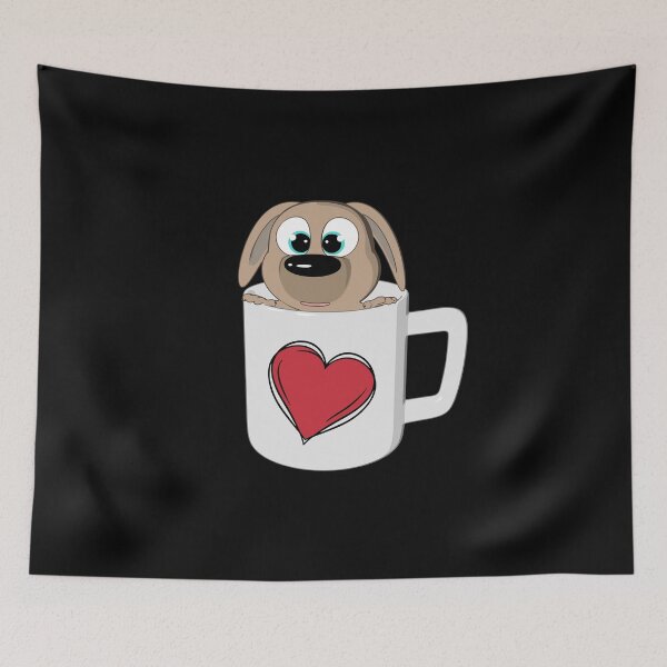 Item preview, Puppy Love Cup With Heart designed and sold by onicon.