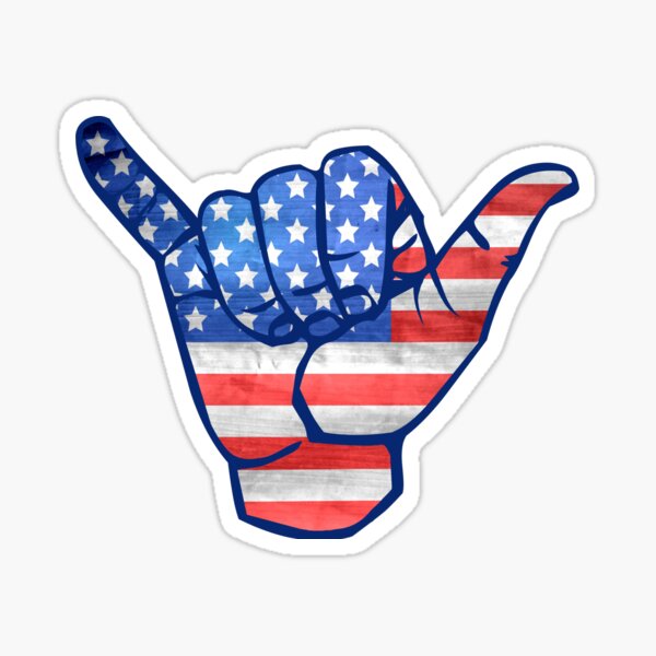 Shaka USA Sticker
