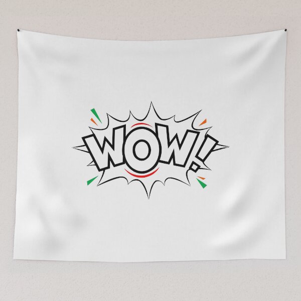 Item preview, T-shirt for boys and girls who loves the word of wow printed with wow in multicolour designed and sold by LTMARKETING.