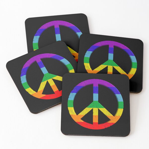 Item preview, CND Peace Logo Rainbow designed and sold by lathspell.