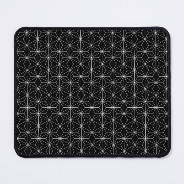 Item preview, Traditional Japanese Asanoha White on Black Geometric Pattern Kimono designed and sold by Pong Lizardo.