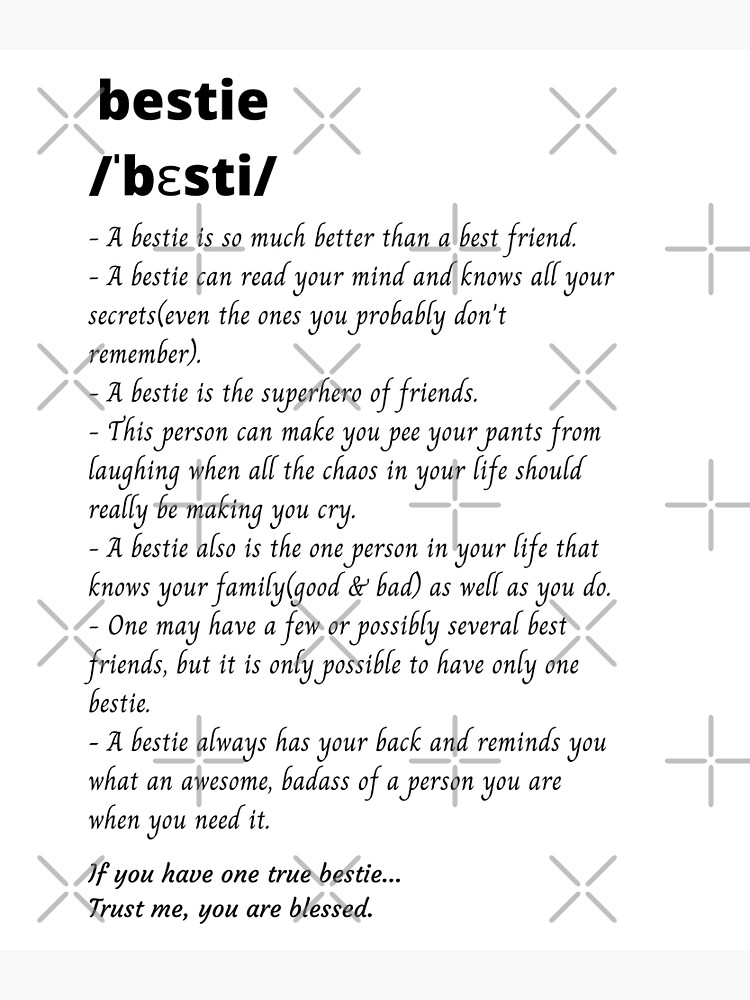 definition-of-bestie-poster-for-sale-by-soclassy-redbubble