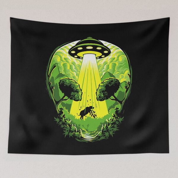 Item preview, UFO Cow Abduction designed and sold by ParanormalWorld.