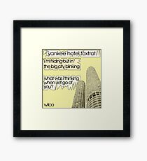 Lámina enmarcada Letras de Wilco - Yankee Hotel Foxtrot