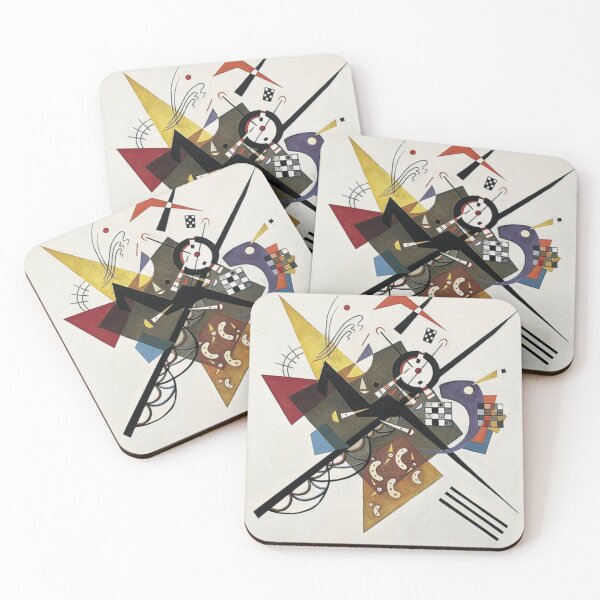 Item preview, On White Kandinsky Canvas Print designed and sold by rossgarykev.