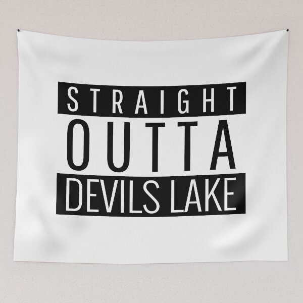 Item preview, Straight Outta Devils Lake North Dakota Devils Lake ND designed and sold by Teelogic.