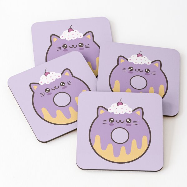Item preview, Grape Jelly Doughnut Cat designed and sold by KittyCotton.