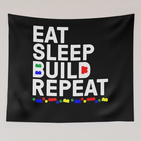 Item preview, Funny Eat Sleep Build Cool Blocks Building designed and sold by Alice12Trainorx.