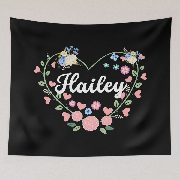 Item preview, Hailey - Custom Girls Name Gift | Floral Name Calligraphy Design designed and sold by Delandor.