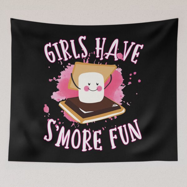 Item preview, Funny Smores Camping Girls Have Smore Fun Camper Glamping designed and sold by alice12S56.