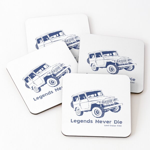 Item preview, Legends Never Die | FJ Cruiser | 4x4 Legends | Land cruiser FJ designed and sold by Duncan Udawatta  | The Mugzz Shop.
