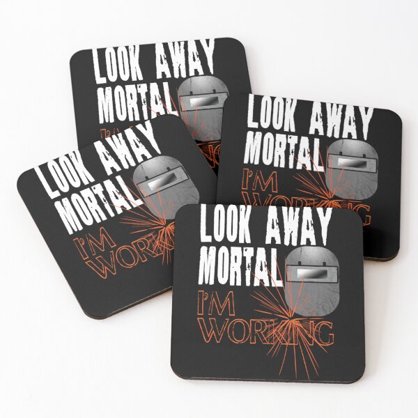 Item preview, Funny Welder Shirts Look Away Mortal I'm Working Welding Tee designed and sold by alice12S56.