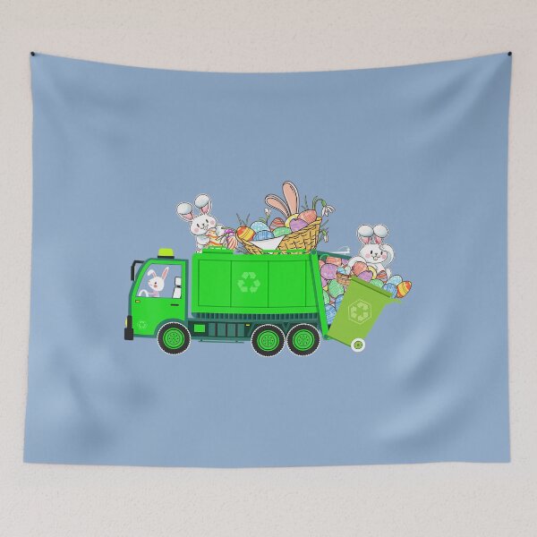 Item preview, Bunny Riding Garbage Truck  designed and sold by cocanut.