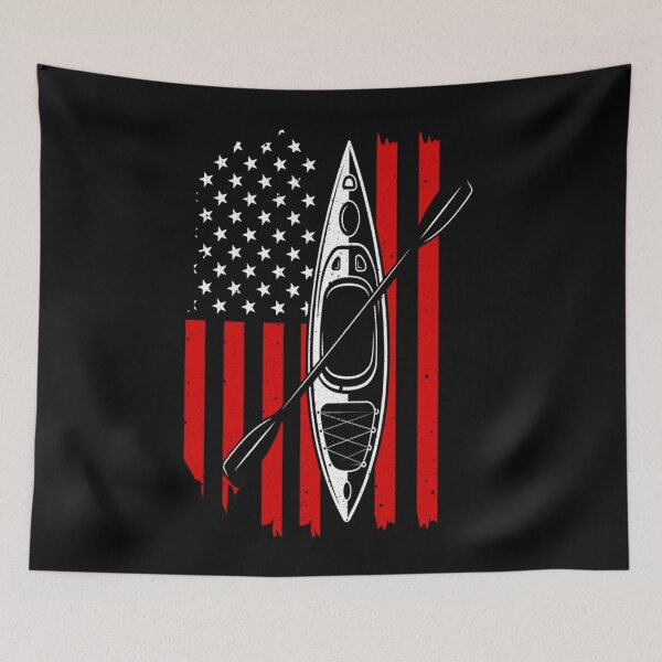 Item preview, Funny Kayaking Cool American Flag Kayak designed and sold by Alice12Trainorx.