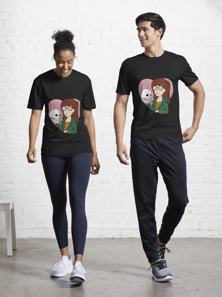 Womens Daria Everybody Sucks Macbeth Skull Heart Full Color | Active T-Shirt