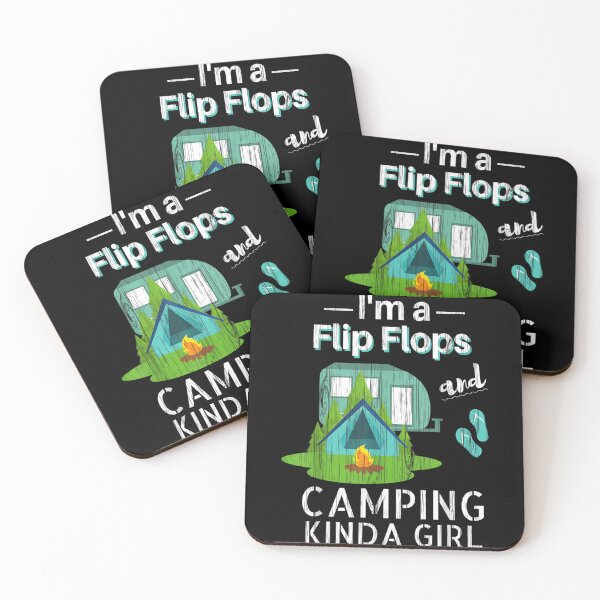 Item preview, Funny Womens Camping Flip Flops Roadtrips RV designed and sold by alice12S56.