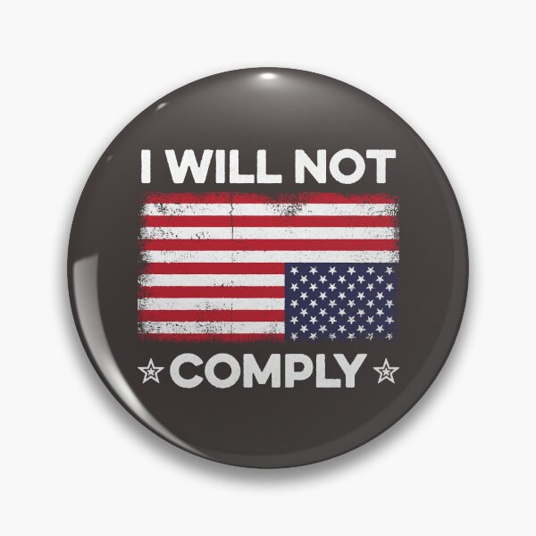 Item preview, I Will Not Comply Upside Down USA Flag Fun American Flag designed and sold by PatricHenadez.