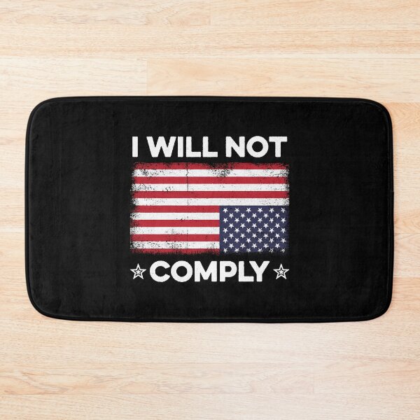 Item preview, I Will Not Comply Upside Down USA Flag Fun American Flag designed and sold by PatricHenadez.