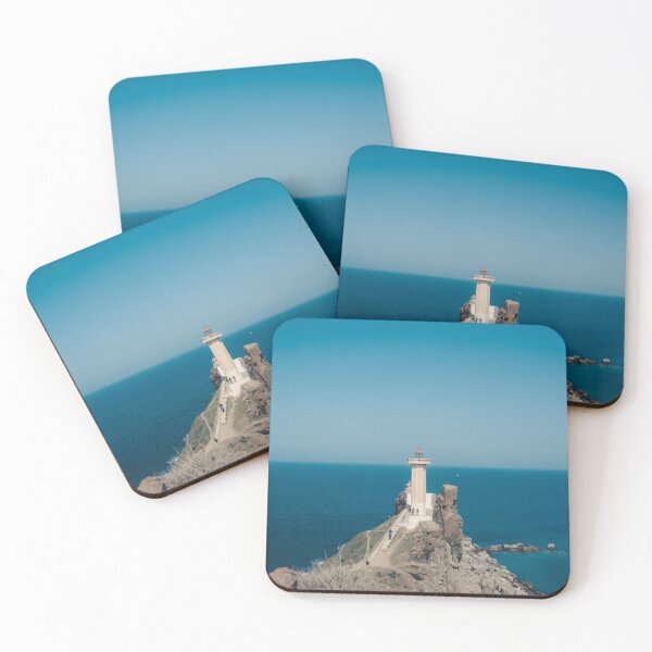 Item preview,  Lighthouse on the edge of the sea  & Deep blue ocean water  designed and sold by anisbbmbrush.