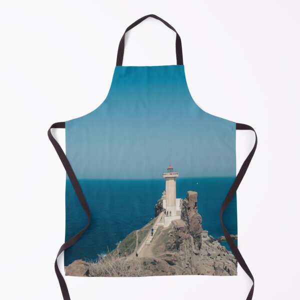 Item preview, Lighthouse on the edge of the sea & Deep blue ocean water designed and sold by anisbbmbrush.