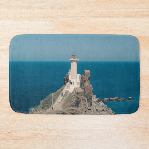 Item preview,  Lighthouse on the edge of the sea  & Deep blue ocean water  designed and sold by anisbbmbrush.