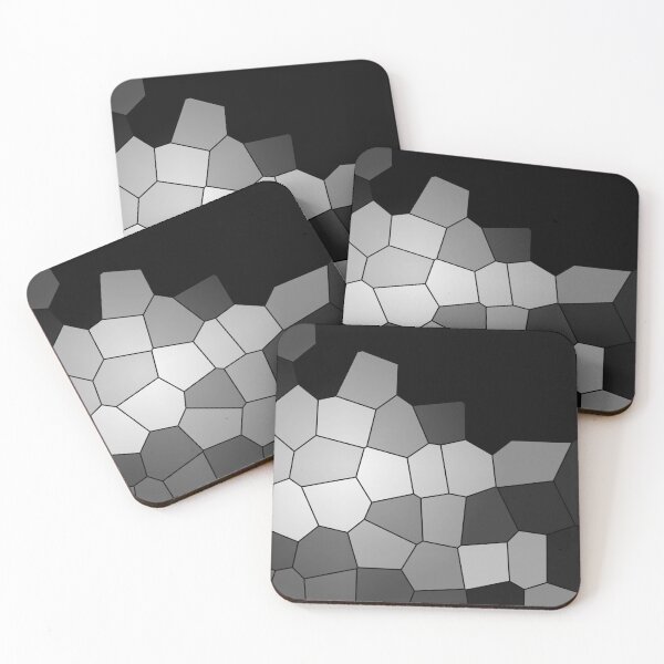 Item preview, Black and white mosaic with abstract shapes designed and sold by Your Happy Life.