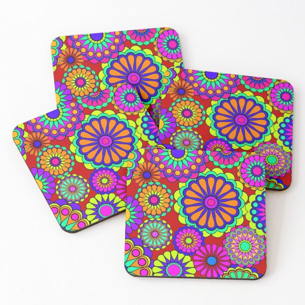 Item preview, Flower Power Retro Style Hippy Flowers Sleeveless Top designed and sold by sugarbendin.