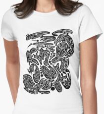 Abstract Ink No. 5 Women's Fitted T-Shirt