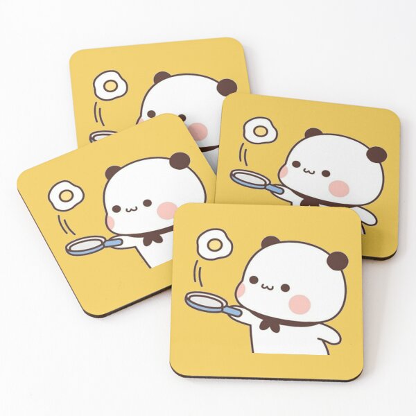 Item preview, Masterchef Bubu Is Frying Egg for Dudu, Panda Bear Bubu and Dudu Couple designed and sold by Collins Gonzales.