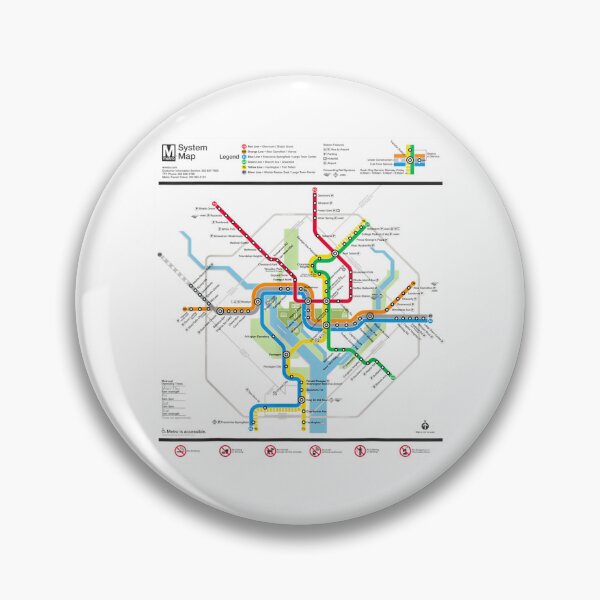 Item preview, Washington DC Metro Map Silver Line designed and sold by LovakiTarebio.