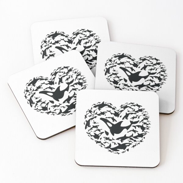 Item preview, Love Orca Gifts Killer Whale Heart Shape designed and sold by TuanVinhTR.