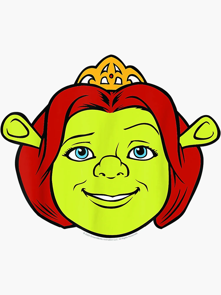 Shrek Fan Made Face Ogre Fiona Dirty Swamp Green Decal Sticker