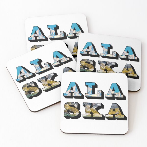 Item preview, Alaska w/ Natural Landmarks designed and sold by Pajamurai.