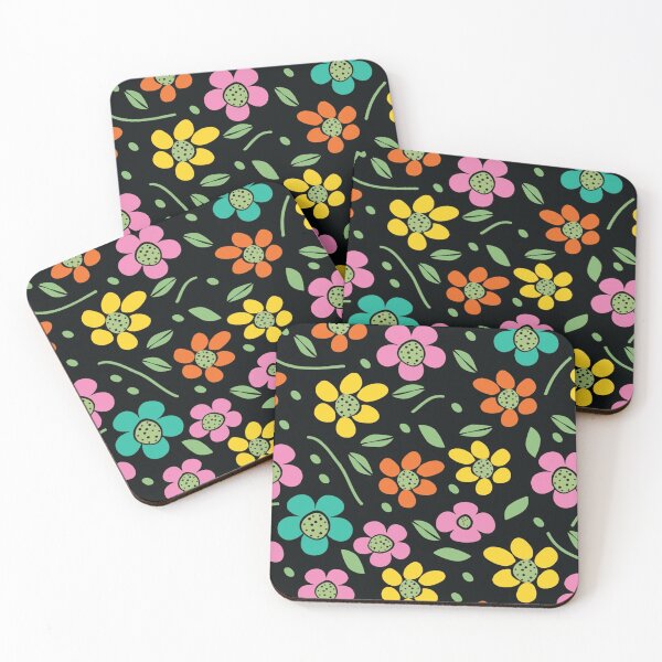 Item preview, Flowers Retro Pattern Background Graphic . designed and sold by sugarbendin.