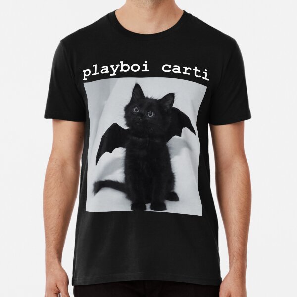 Black cat clearance hoodie playboi carti