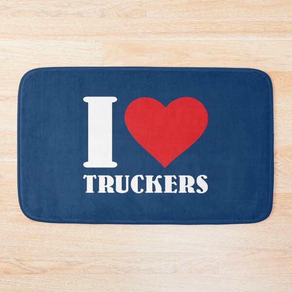 Item preview, I Love Truckers Red Heart Truck Driver Lover Truckers Support Gifts  designed and sold by alenaz.