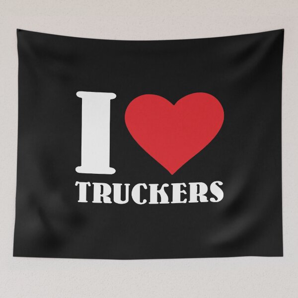 Item preview, I Love Truckers Red Heart Truck Driver Lover Truckers Support Gifts  designed and sold by alenaz.