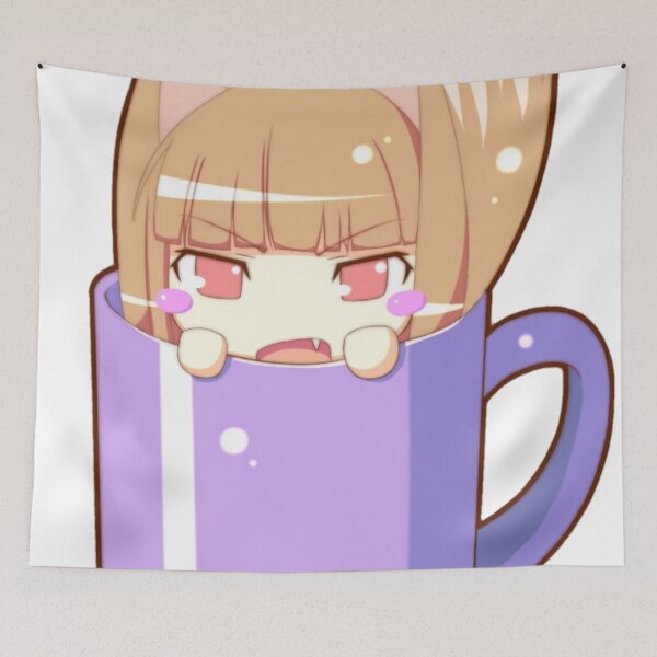 Item preview, Holo in a mug || Anime girl  designed and sold by AszaAri.