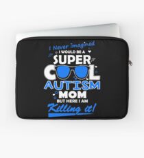 Autism Cool Autism Mom Laptop Sleeve