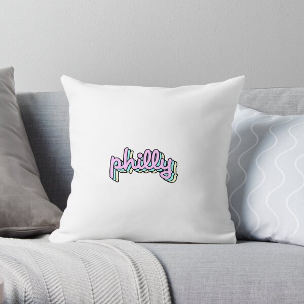philly retro Throw Pillow
