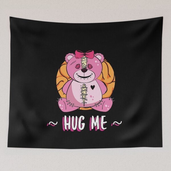 Item preview, HUG ME, Zombie bear pink designed and sold by MindBlownWill.
