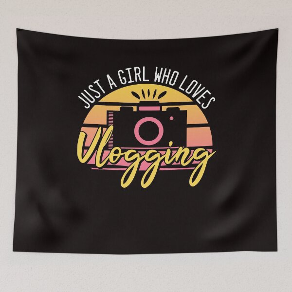 Item preview, Girl Who Loves Vlogging Vlogger Vlog Influencer Videographer designed and sold by TomGiantDesigns.