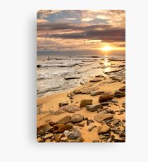 Sunrise Surfers Canvas Print