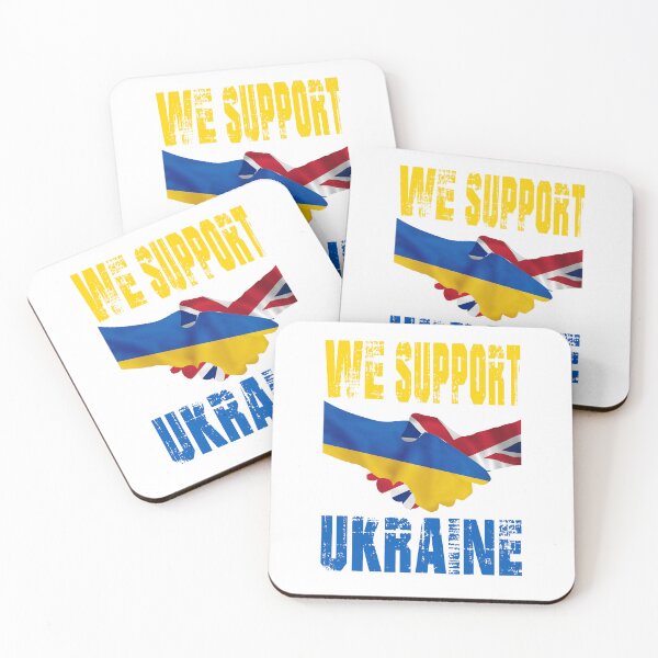 Item preview, Shake hands with Ukraine and United Kingdom hand flag we stand with ukraine   designed and sold by Cristan74.