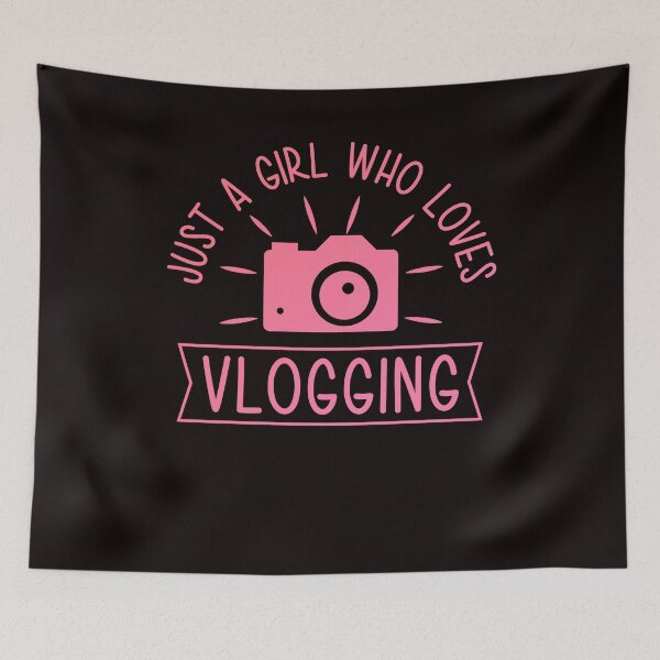 Item preview, Girl Who Loves Vlogging Vlog Vlogger Influencer Videographer designed and sold by TomGiantDesigns.