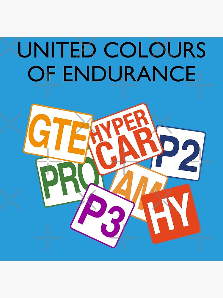 "United Colours of Endurance Racing Hypercar" Poster for Sale by