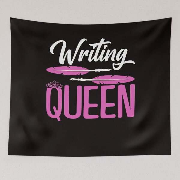 Item preview, Writing Queen Author Writer Bookworm Novelist Blogger Book designed and sold by TomGiantDesigns.